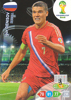 Igor Denisov Russia Panini 2014 World Cup #288